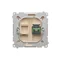 SIMON BASIC Gniazdo światłowodowe / optyczne pojedyncze SC/APC beż