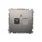 SIMON BASIC Gniazdo światłowodowe / optyczne pojedyncze SC/APC stal inox
