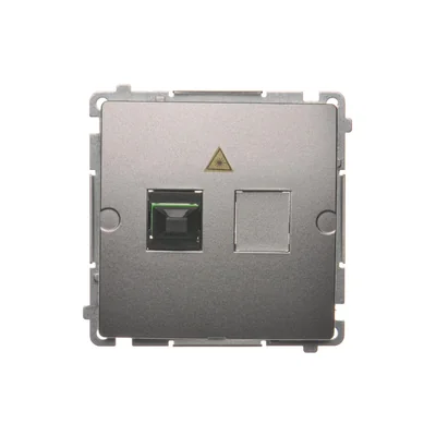 SIMON BASIC Gniazdo światłowodowe / optyczne pojedyncze SC/APC stal inox