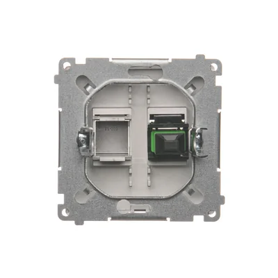 SIMON BASIC Gniazdo światłowodowe / optyczne pojedyncze SC/APC stal inox