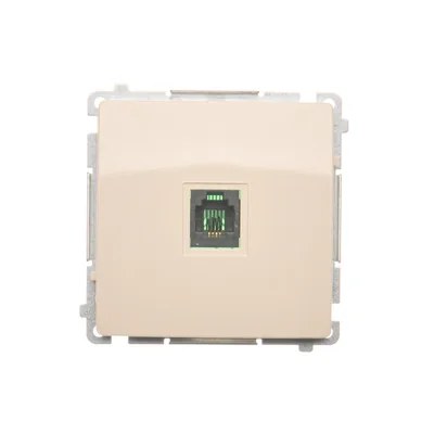 SIMON BASIC Gniazdo telefoniczne pojedyncze RJ11 beżowe