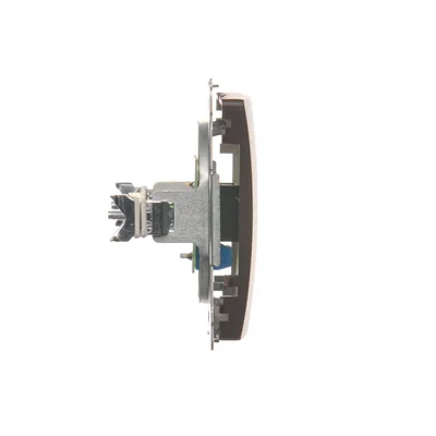 SIMON BASIC Gniazdo telefoniczne pojedyncze RJ11 (moduł), czekoladowy mat, metalizowany