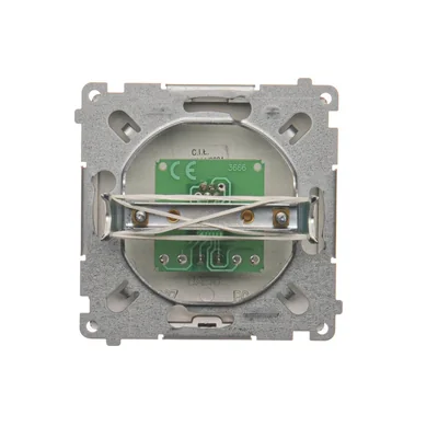 SIMON BASIC Gniazdo telefoniczne pojedyncze RJ11 (moduł), czekoladowy mat, metalizowany