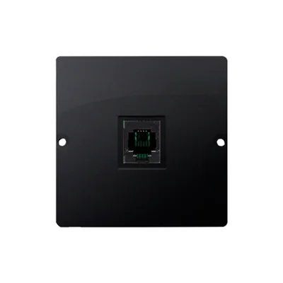 SIMON BASIC Gniazdo telefoniczne RJ11 uniwersalne pojedyncze (moduł) montaż na łapki/wkręty grafit mat