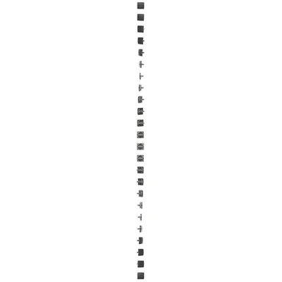 SIMON BASIC Gniazdo telefoniczne RJ11 uniwersalne pojedyncze (moduł) montaż na łapki/wkręty grafit mat