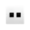 SIMON BASIC Gniazdo teleinformatyczne RJ45 kat.5e + RJ11 białe