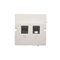 SIMON BASIC Gniazdo teleinformatyczne RJ45 kat.5e + RJ11 białe