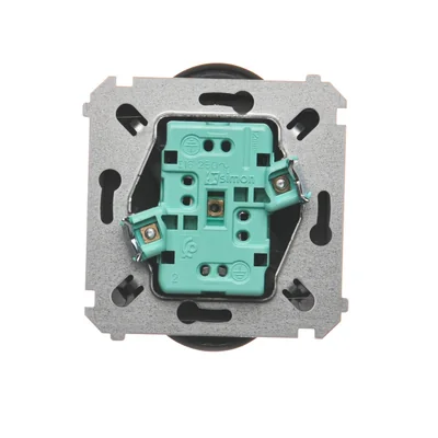 SIMON BASIC Gniazdo wtyczkowe podwójne z uziemieniem (moduł) 16A 230V czekoladowe