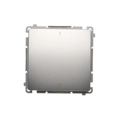 SIMON BASIC Łącznik dwubiegunowy (moduł) 16AX 230V srebrny mat