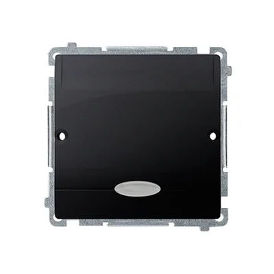 SIMON BASIC Łącznik hotelowy pojedynczy z podświetleniem 10(2)A grafit mat