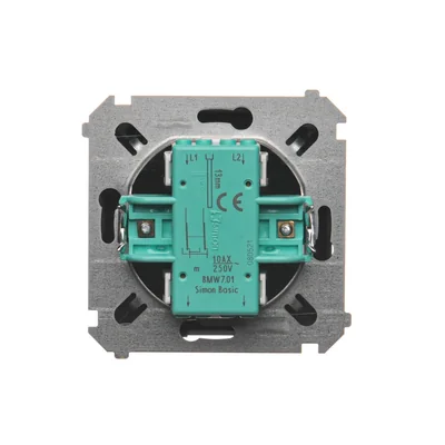 SIMON BASIC Łącznik krzyżowy (moduł) 10AX 230V czekoladowy