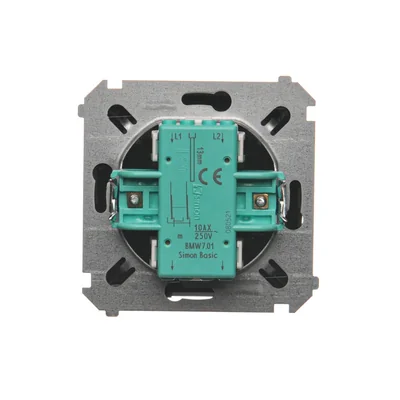 SIMON BASIC Łącznik krzyżowy (moduł) 10AX 230V grafit mat