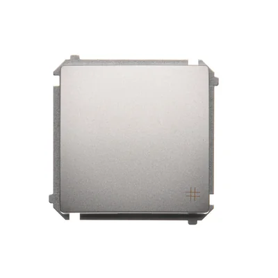 SIMON BASIC Łącznik krzyżowy (moduł) 10AX 230V srebrny mat
