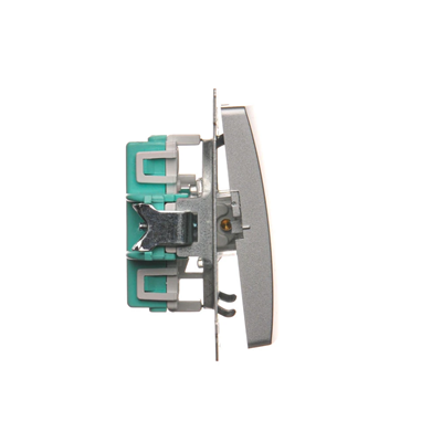 SIMON BASIC Łącznik krzyżowy (moduł) 10AX 230V srebrny mat