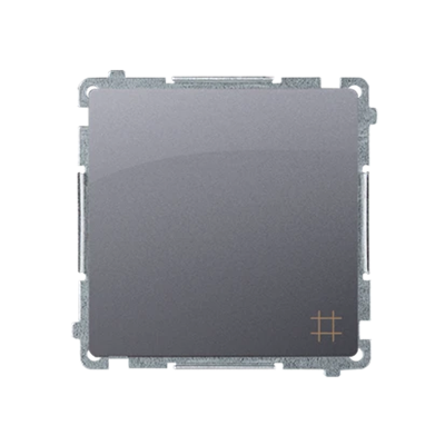SIMON BASIC Łącznik krzyżowy (moduł) 10AX 230V srebrny mat