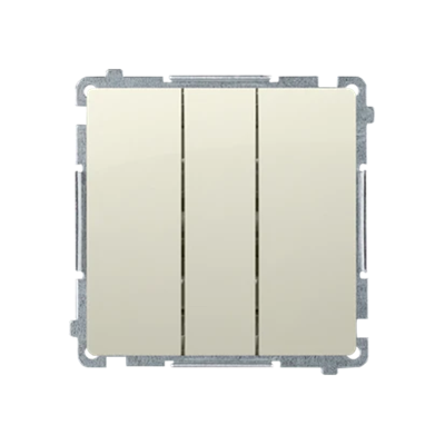 SIMON BASIC Łącznik potrójny 10A 250V beżowy