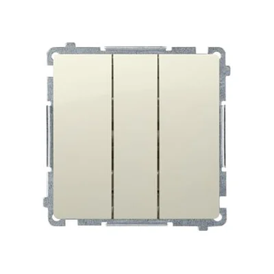 SIMON BASIC Łącznik potrójny 10A 250V beżowy