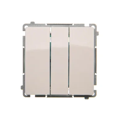 SIMON BASIC Łącznik potrójny 10A 250V biały