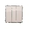 SIMON BASIC Łącznik potrójny 10A 250V biały
