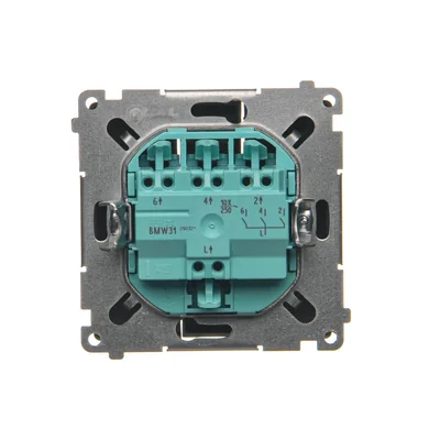 SIMON BASIC Łącznik potrójny 10A 250V czekoladowy