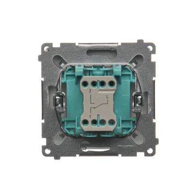 SIMON BASIC Łącznik schodowy (moduł) 10AX 230V srebrny mat