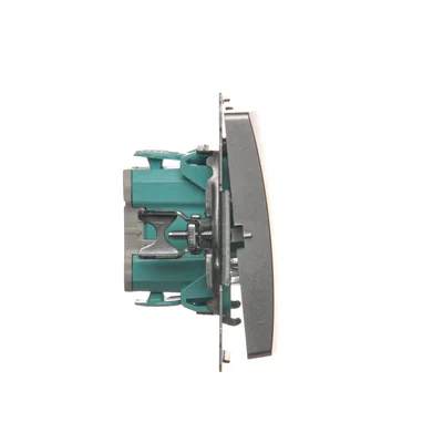 SIMON BASIC Łącznik schodowy (moduł) 10AX 230V srebrny mat