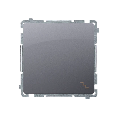 SIMON BASIC Łącznik schodowy (moduł) 16AX 230V srebrny mat