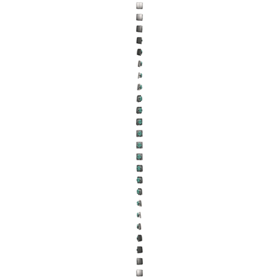 SIMON BASIC Łącznik schodowy podwójny z podświetleniem LED (moduł) 10AX 230V srebrny mat