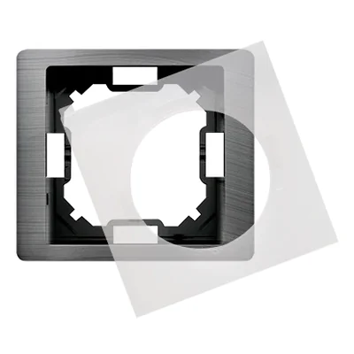 SIMON BASIC NEOS Ramka 1- krotna IP44 tytanowy, metalizowany
