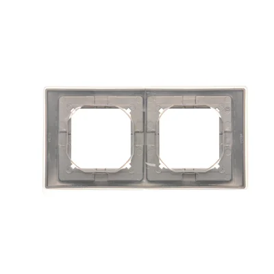 SIMON BASIC NEOS Ramka 2-krotna do wersji bryzgoszczelnej IP44 z zestawem uszczelek tytanowa
