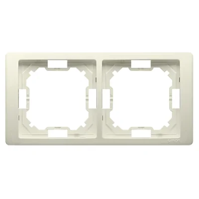 SIMON BASIC NEOS Ramka 2-krotna uniwersalna poziom i pion beżowa