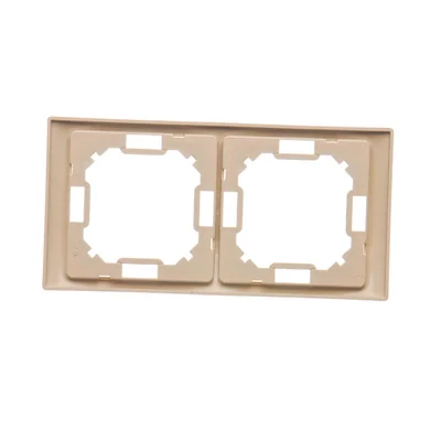 SIMON BASIC NEOS Ramka 2-krotna uniwersalna poziom i pion beżowa