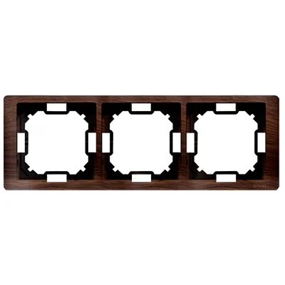 SIMON BASIC NEOS Ramka 3-krotna uniwersalna poziom i pion dębowa