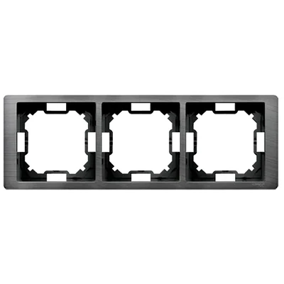 SIMON BASIC NEOS Ramka 3-krotna uniwersalna poziom i pion tytanowa