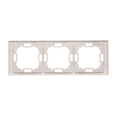 SIMON BASIC NEOS Ramka 3-krotna uniwersalna poziom i pion tytanowa