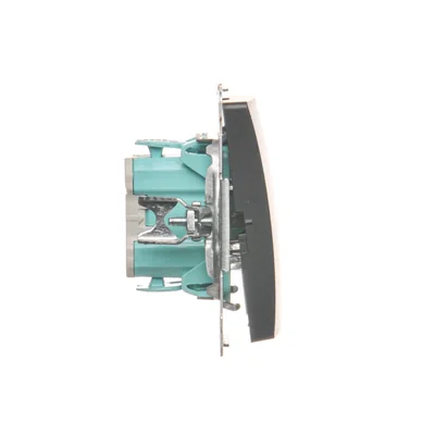 SIMON BASIC Przycisk "dzwonek" (moduł) 10AX 250V, szybkozłącza, grafitowy mat, metalizowany