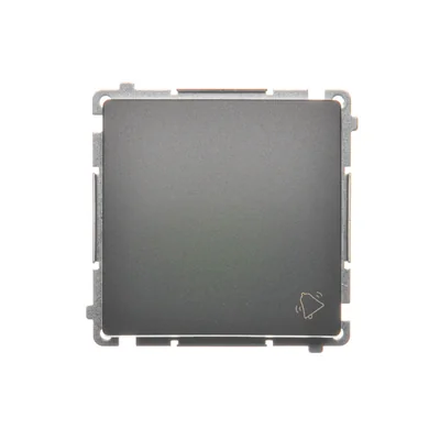 SIMON BASIC Przycisk "dzwonek" (moduł) 10AX 250V, szybkozłącza, grafitowy mat, metalizowany