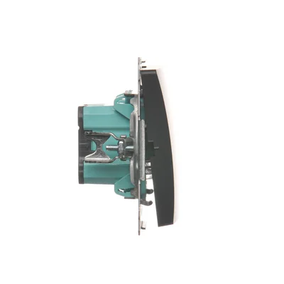 SIMON BASIC Przycisk dzwonek (moduł) 16AX 230V zaciski śrubowe grafit mat