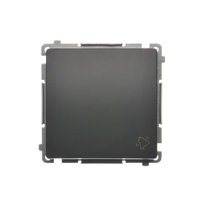 SIMON BASIC Przycisk dzwonek (moduł) 16AX 230V zaciski śrubowe grafit mat