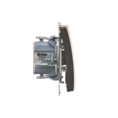 SIMON BASIC Przycisk podwójny zwierny dwuobwodowy (moduł) 10AX 230V czekoladowy