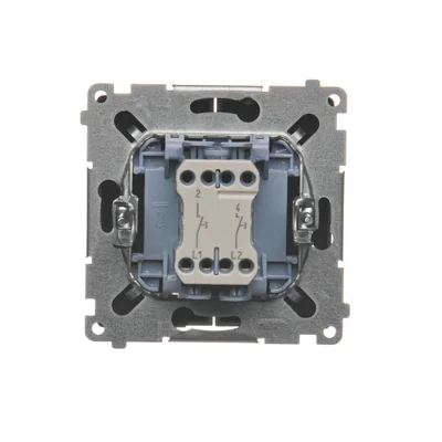 SIMON BASIC Przycisk podwójny zwierny dwuobwodowy (moduł) 10AX 230V czekoladowy