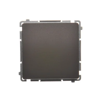 SIMON BASIC Przycisk pojedynczy zwierny bez piktogramu (moduł), 10AX, 250V~, czekoladowy