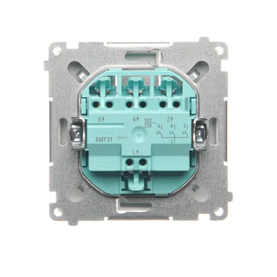 SIMON BASIC Przycisk potrójny 10A 250V biały