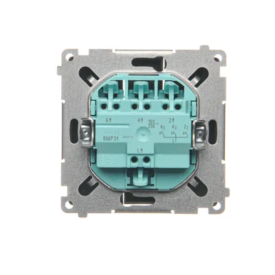SIMON BASIC Przycisk potrójny 10A 250V czekoladowy