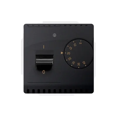 SIMON BASIC Regulator temperatury z czujnikiem zewnętrznym 16A 230V grafit mat