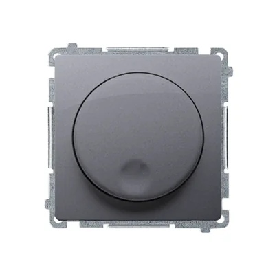 SIMON BASIC Ściemniacz naciskowo-obrotowy (moduł), 20–500 W, 230V~, srebrny mat