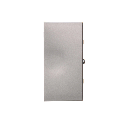 SIMON BASIC STANDARD Puszka natynkowa pojedyncza składana głęboka metalizowana inox
