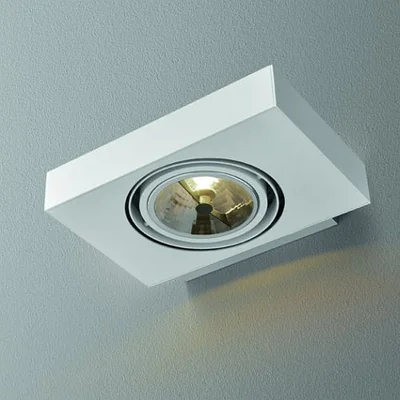 Sleek 111x1 Kinkiet lampa ścienna czerwona mat