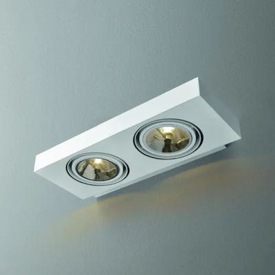 Sleek 111x2 Kinkiet lampa ścienna czarna mat