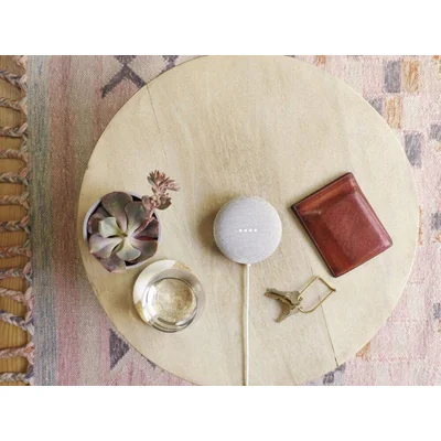 SMART+ BLUETOOTH MULTICOLOR Głośnik Google Home Mini Chalk + żarówka LED RGBW 10W A60 E27 800lm 2000-6500K 230V